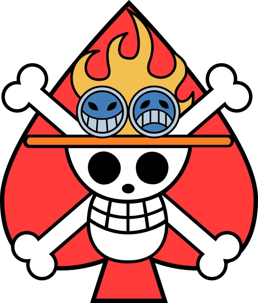 One Piece Ace Jolly Roger (900x1053)