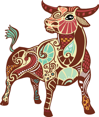 Bull Tubes Signes Du Zodiaque Images Png Images - Zodiac Sign Taurus Lucky Number 2017 (400x475)