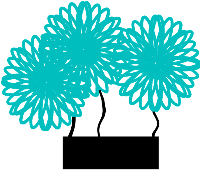 Blue Flower Clipart 17, Buy Clip Art - Flowers Vector Transparent Logo (716x720)
