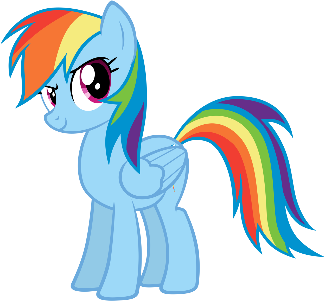 Rainbow Dash Cliparts - Mlp Bored Rainbow Dash (1280x1195)