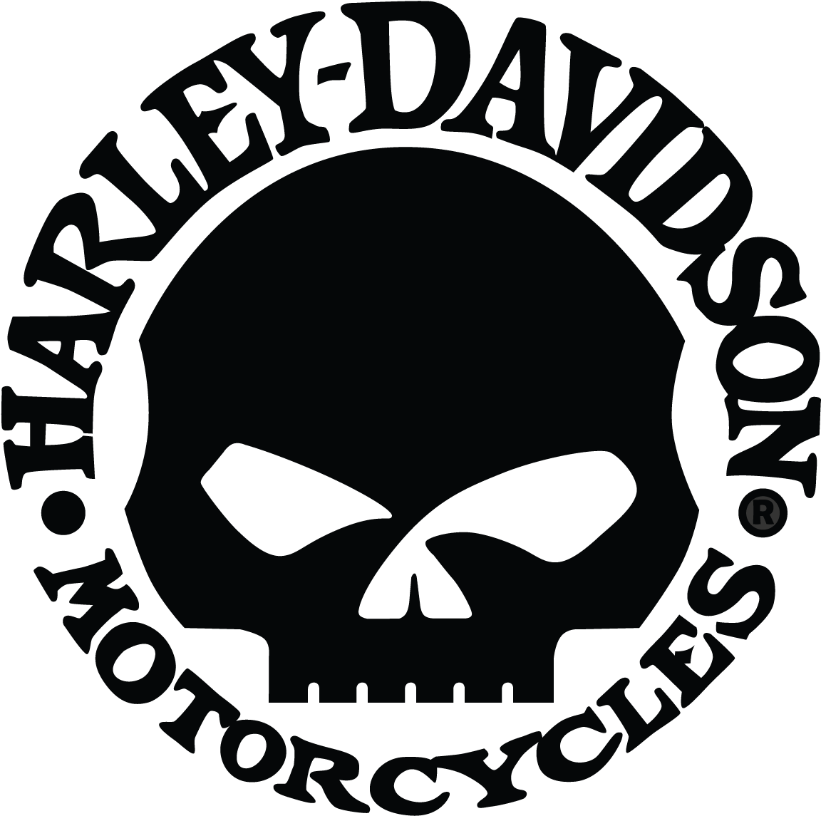 Harley Davidson Motor Cycles Skull Logo Vector - Harley Davidson Logo (1200x1200)