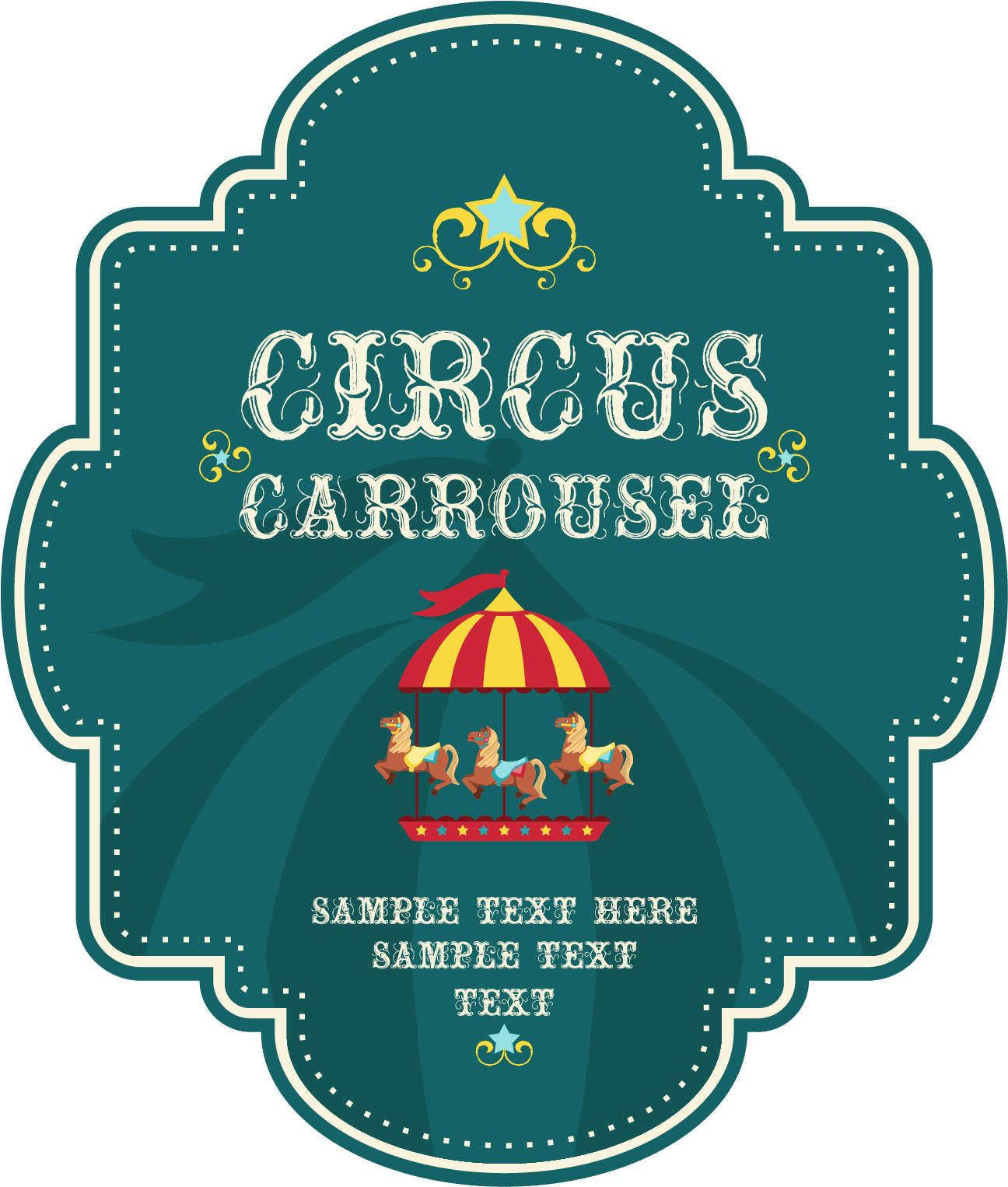 Euclidean Vector Circus Poster - Euclidean Vector Circus Poster (1667x1667)