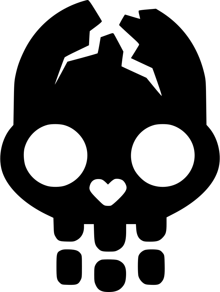 Computer Icons Human Skull Symbolism Clip Art - Computer Icons Human Skull Symbolism Clip Art (738x980)