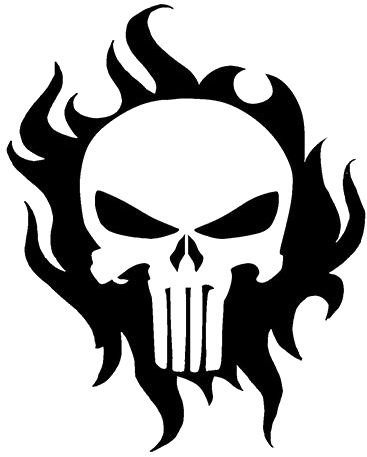 Punisher T-shirt Decal Human Skull Symbolism Clip Art - Punisher Skull (500x500)