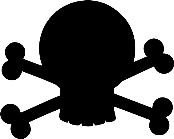 Siluetas De Calaveras - Calavera Infantil Pirata (600x600)