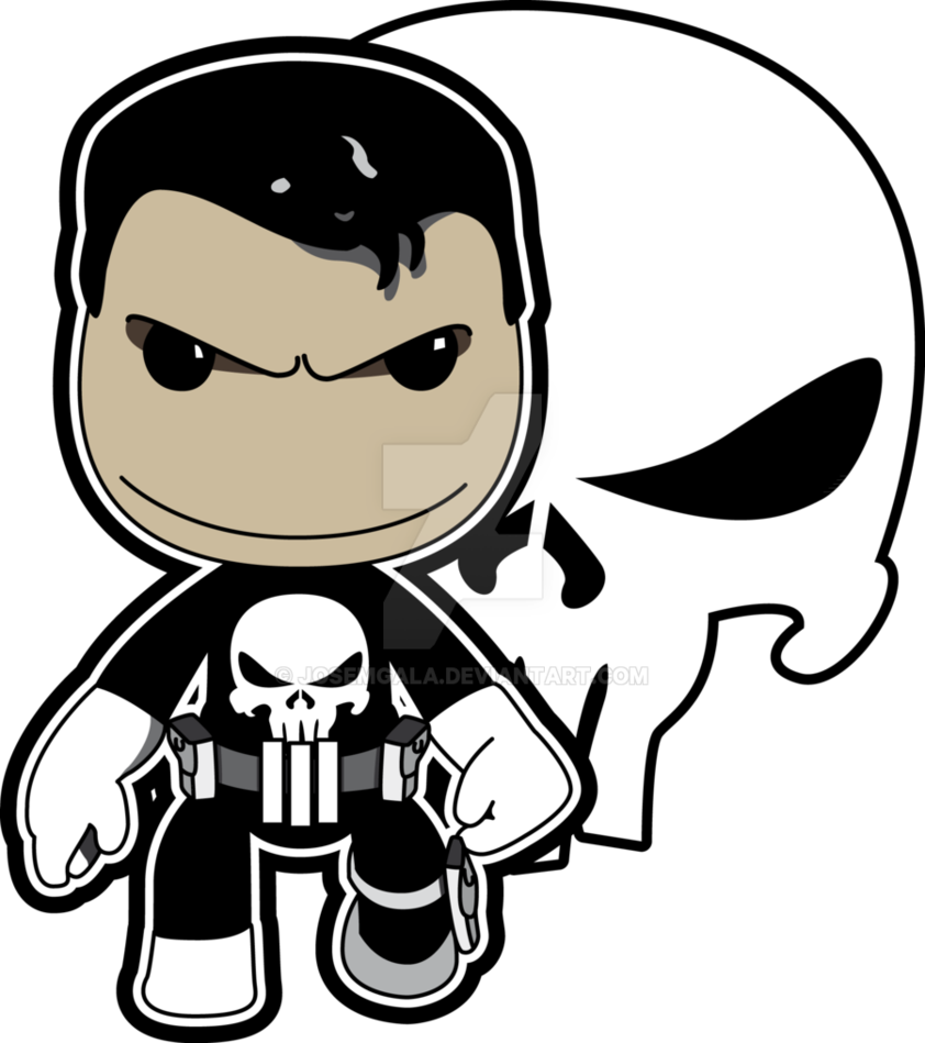 The Punisher By Josemgala - Punisher Vector (842x949)