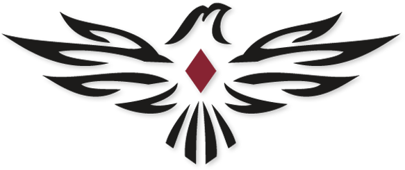 Red Falcon Clipart - Falcon Logo Clip Art (600x256)