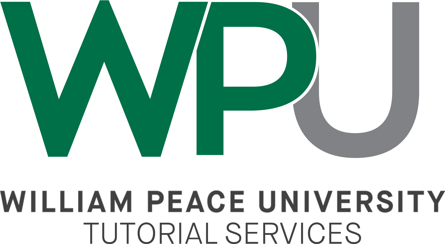 Wpu Tutorial Services New Full Logo 2017 - William Peace University (1900x1044)