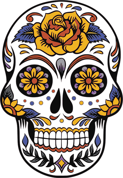 Skull, Day Of The Dead, Death - El Dia Del Los Muertos (416x600)