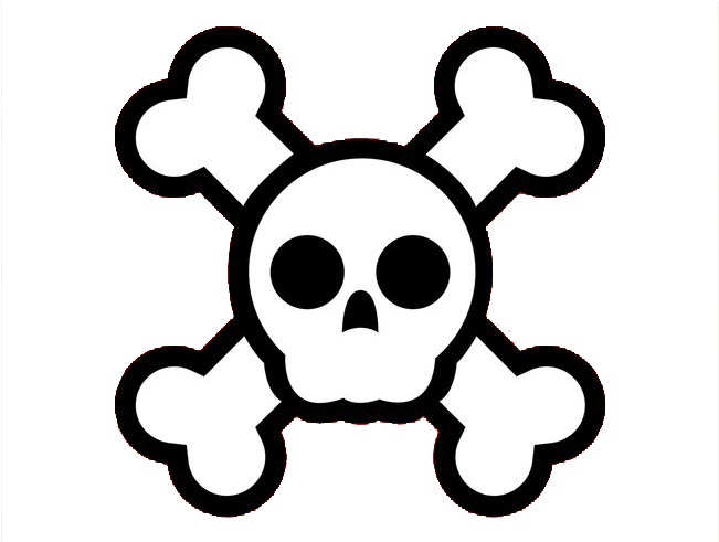 Skull And Crossbones Cartoon Clip Art - Skull And Crossbones Cartoon Clip Art (700x490)