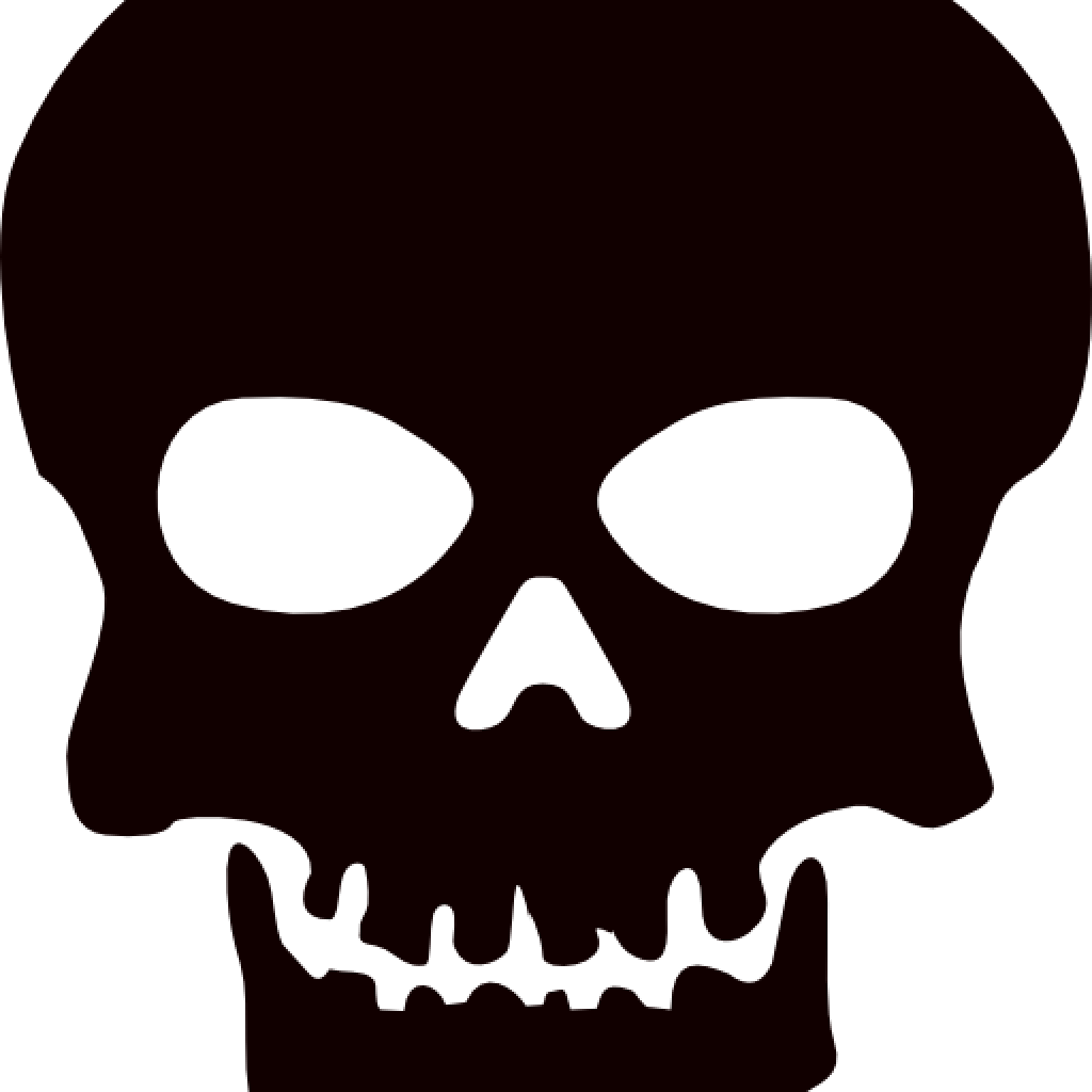 Skull Clipart Free Skull Clip Art Background Free Clipart - Basic Skull Throw Blanket (1024x1024)