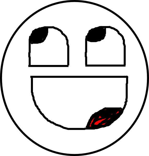 Epic Face Clip Art At Clker - Epic Face Coloring Pages (570x598)