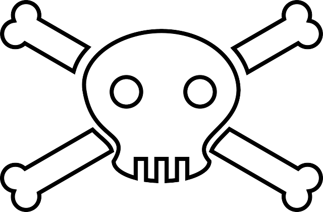 Pirate Skull, Bones, Pirate - Death Clip Art (640x419)