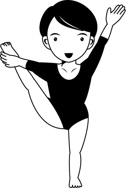 Back Gallery For Clip Art Gymnastics Tumbler Enptgq - Clip Art (425x633)