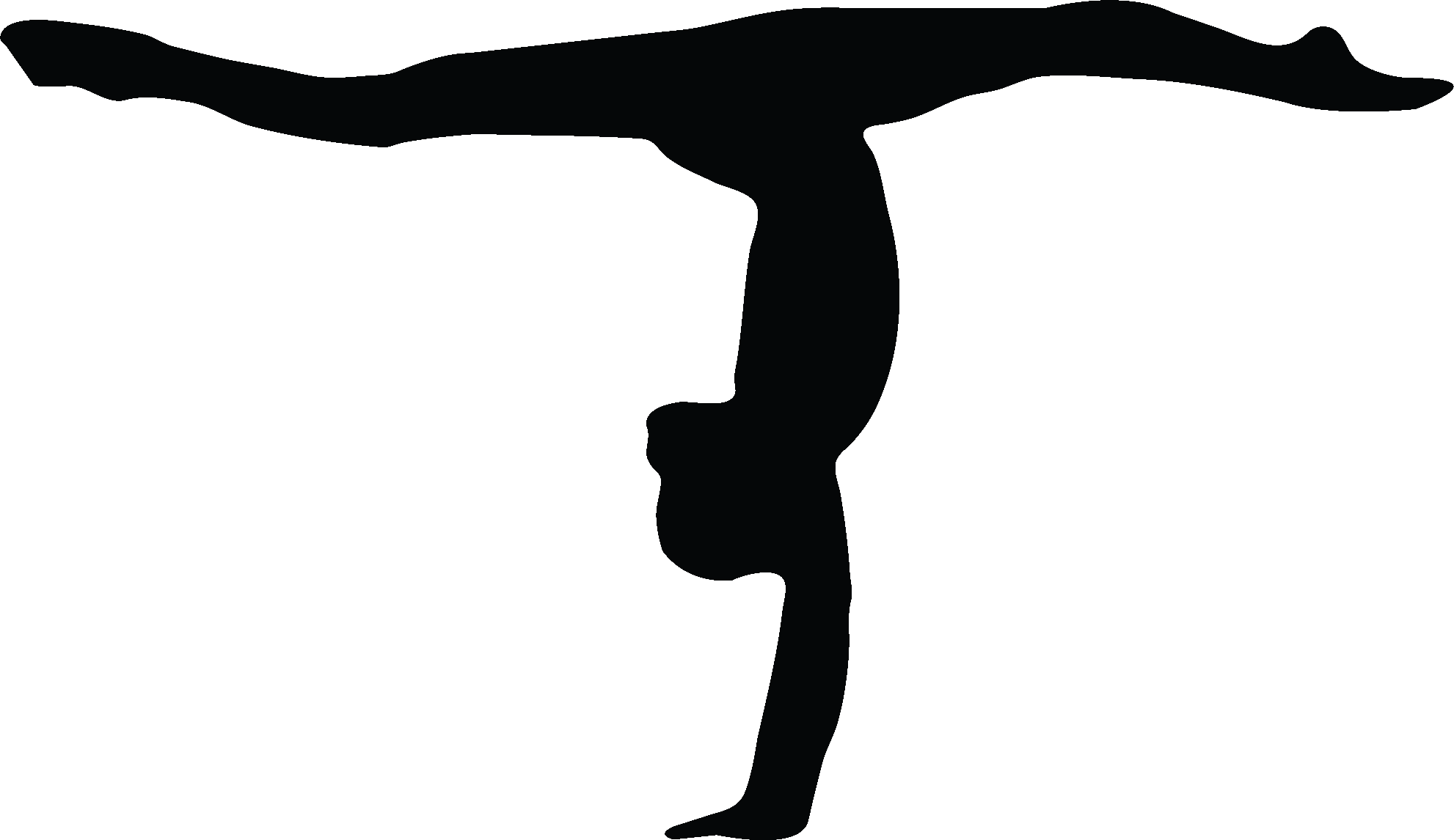 Gymnastics Clipart Silhouette Split Download - Transparent Background Gymnastics Clipart Transparent (1982x1146)