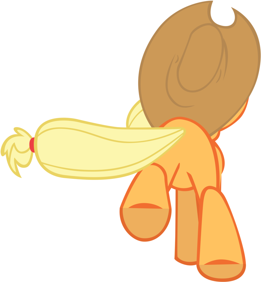 Applejack Running By Shurtugalron Applejack Running - Applejack Running (900x957)