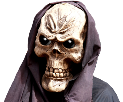 Cool Skull, Skeleton Evil Skull Clip Art - Schädel 6 Untersetzer (411x354)
