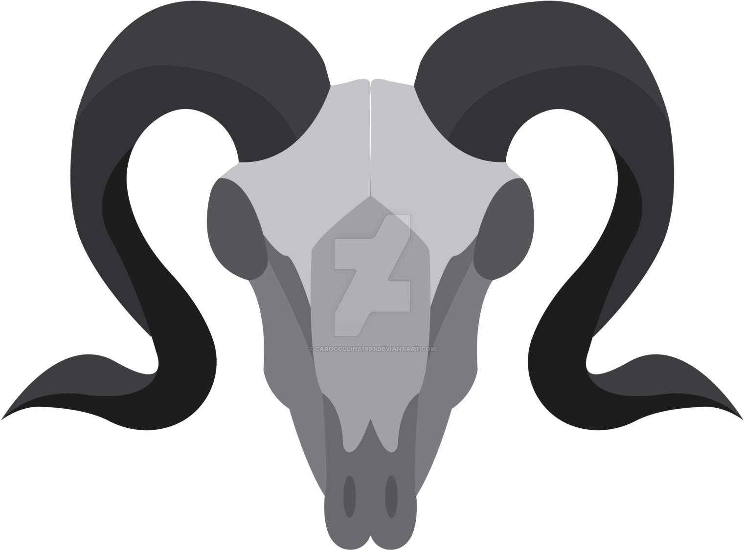 Goat Skull Logo By Carocollins1993 Goat Skull Logo - Goat Skull Logo (1600x1600)
