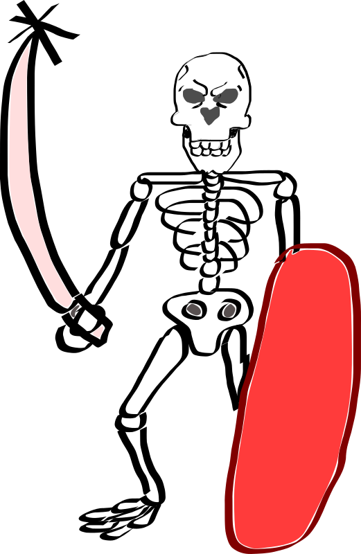 Draw A Skeleton Warrior (521x800)