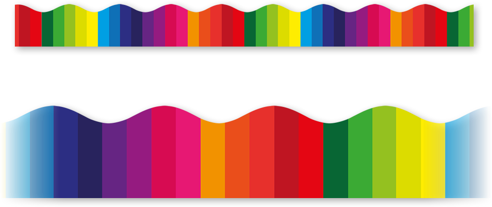 Pastel Rainbow Clip Art - Clipart Borders Transparent Rainbow (1100x550)