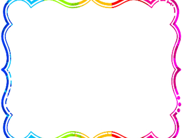 Rainbow Clipart Frame - Fluency Strategies For Stuttering (640x480)