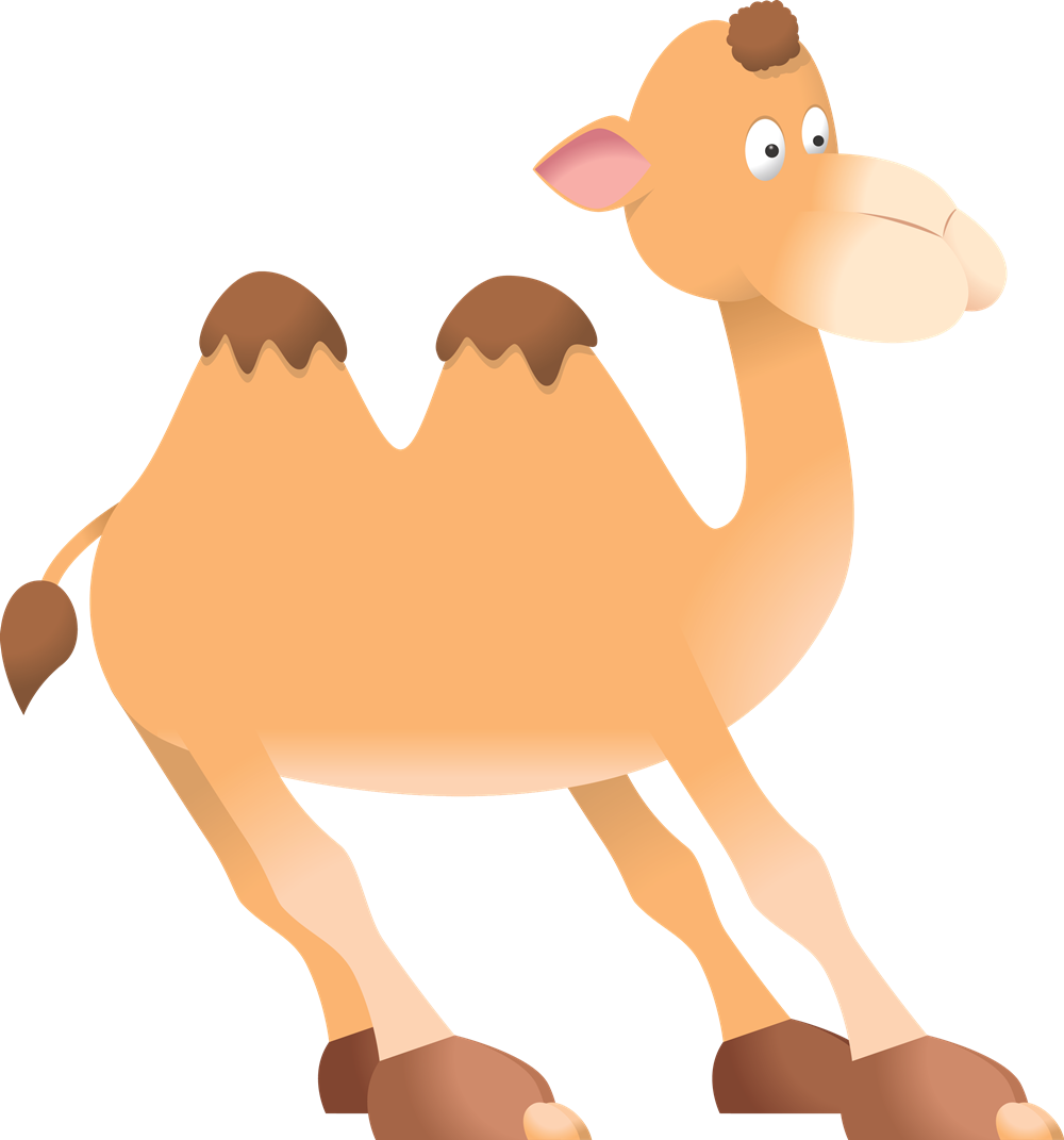Clip Art Camel Clipart 2 Image - Bigger Smaller (1000x1071)