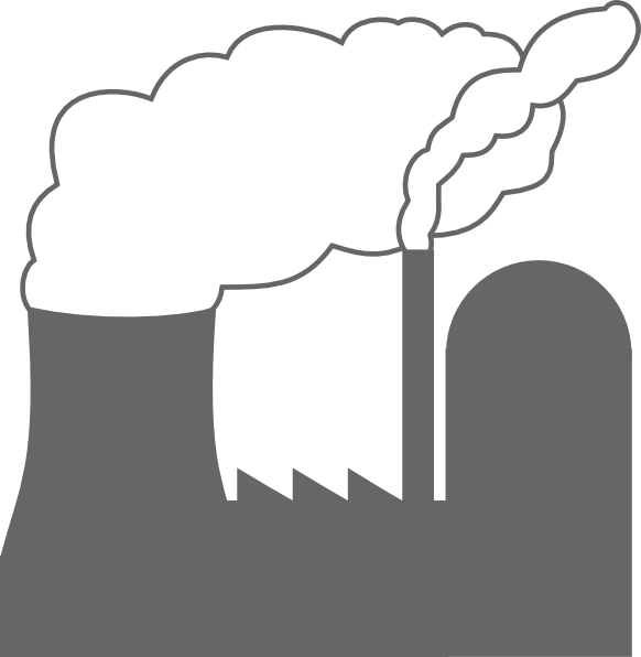 Clip Art Power Plant (582x596)