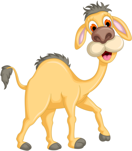 Soloveika Альбом «клипарт / Животные / Зверушки / Жирафы, - Cute Camel Cartoon Png (436x500)