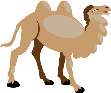 Camels Clipart Rode - Arabian Camel (400x362)