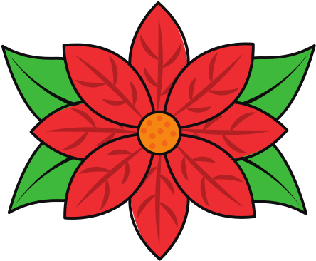 Poinsettia Flower For Christmas Decoration Natural - Christmas Decoration (550x550)