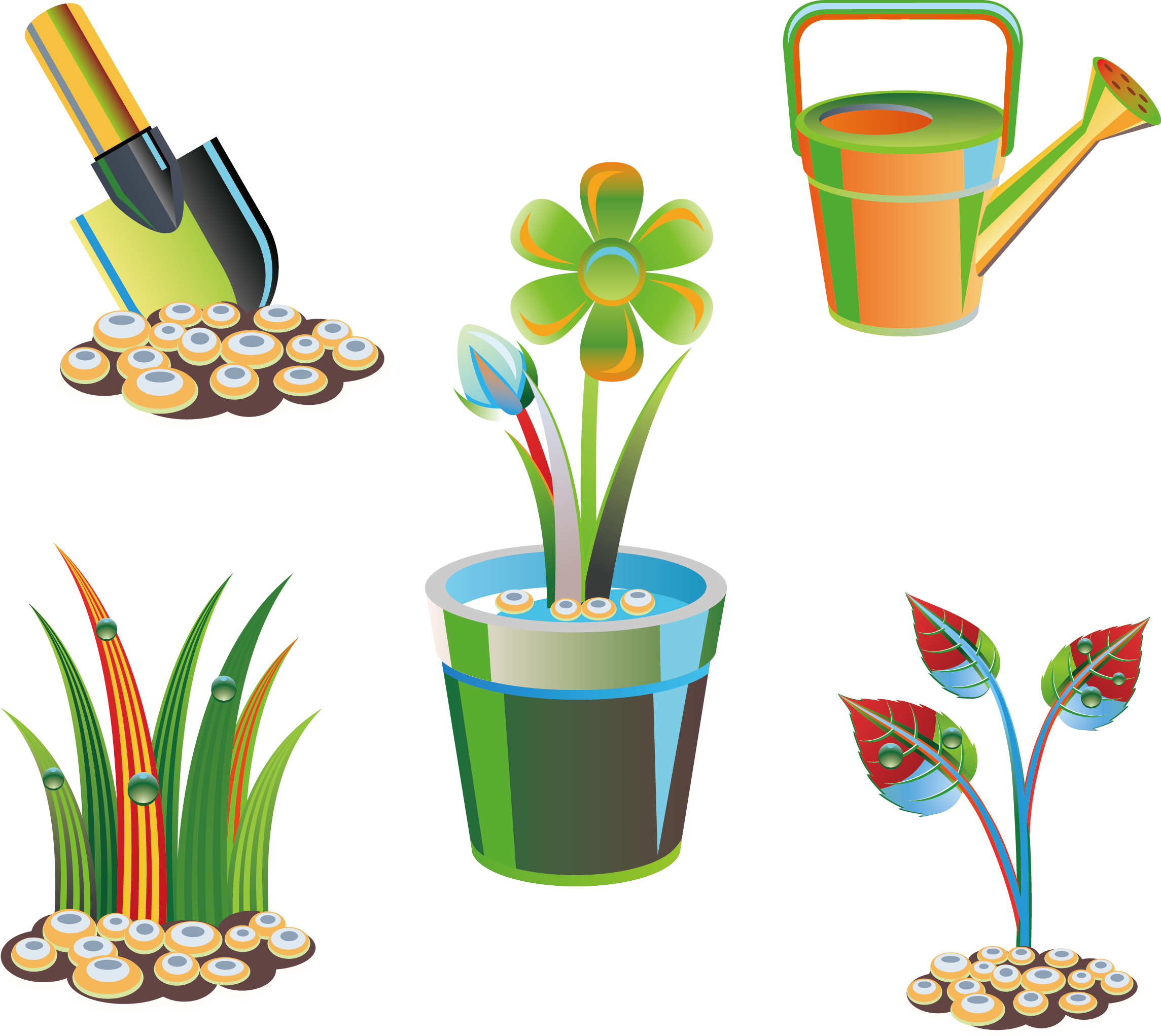 Watering Pail Plant Shovel - Watering Pail Plant Shovel (2289x2042)