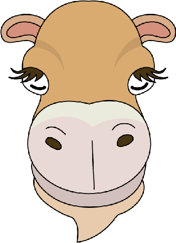 Camel Face Clip Art - Camel Face Clipart (500x500)