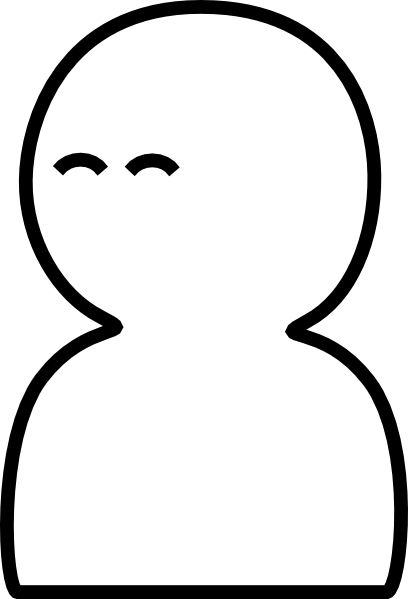 Human Simple Skew Happy Clip Art At Clker - Anger Simple (408x599)