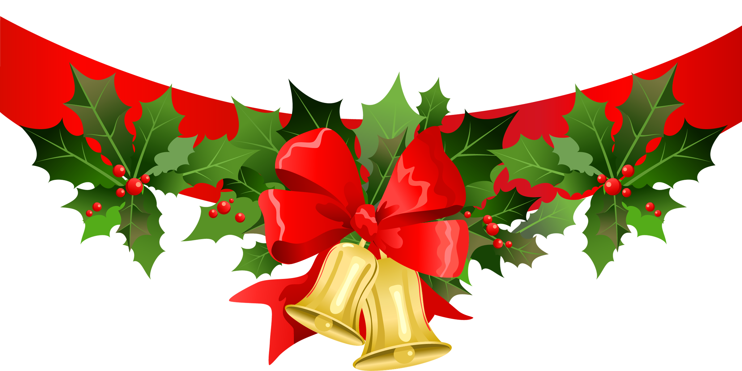 Christmas Clipart Banner - Christmas Designs Clip Art (2400x1201)