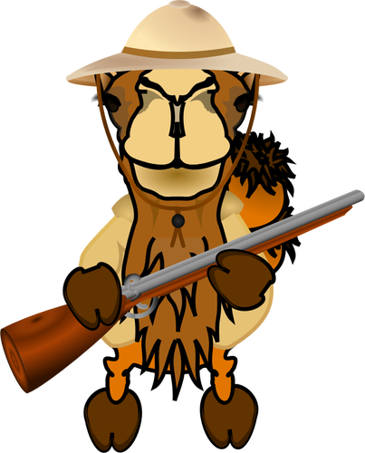 Comic Camel - Cartoon Discoverer Camel Oval Ornament (403x500)