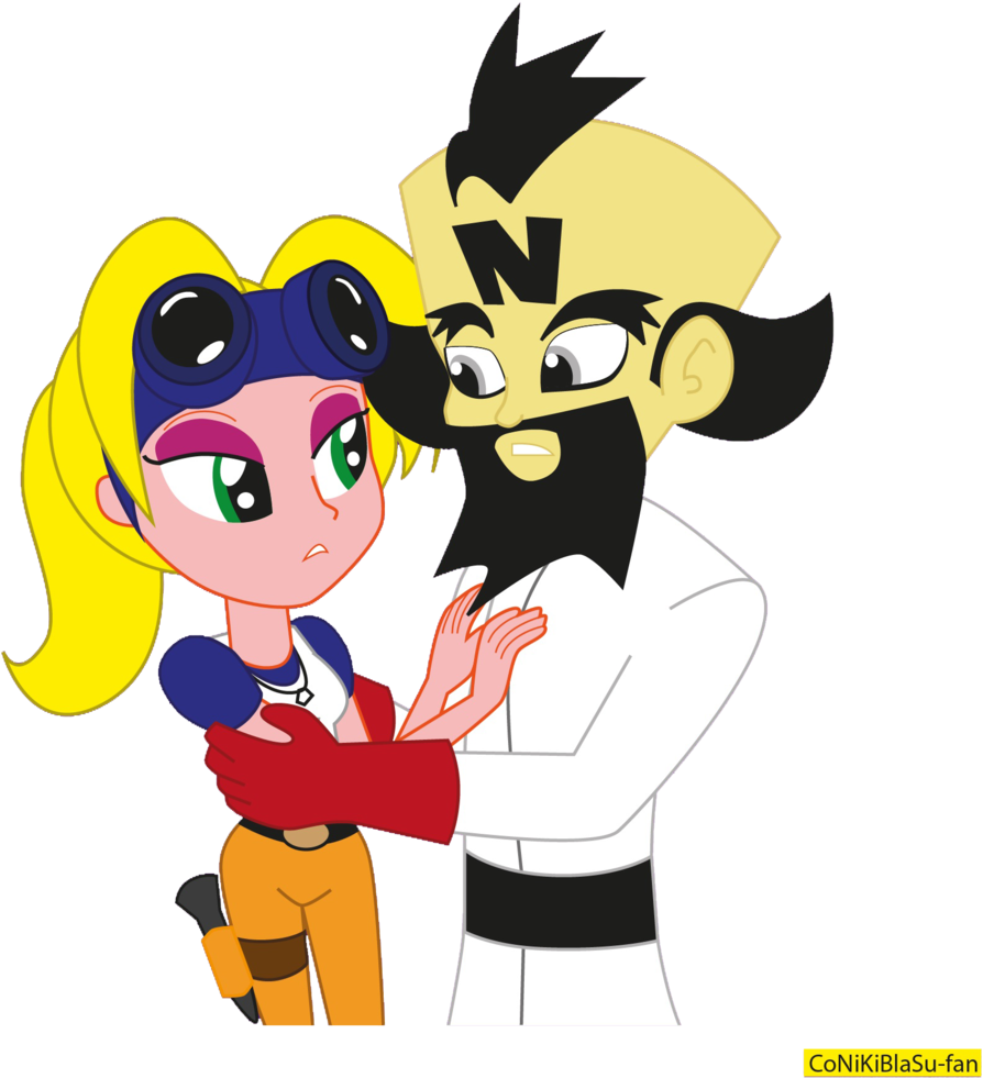 Coco Bandicoot And Cortex (1024x1016)