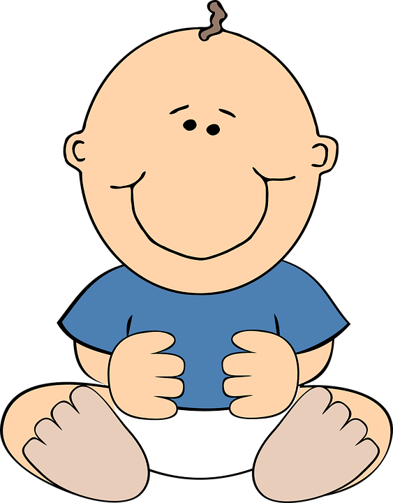 Smiling Toilet Cliparts 13, Buy Clip Art - Animated Baby (563x720)
