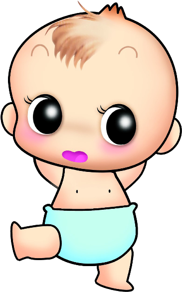 Funny Baby Boy - Cute Cartoon Baby Png (600x600)