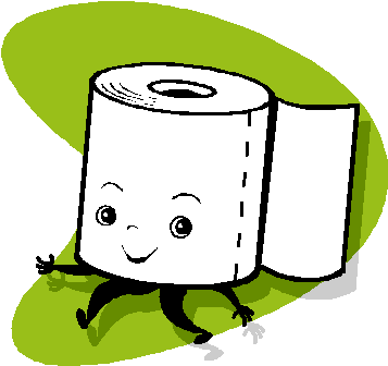 Toilet Paper Man - Toilet Paper Toss Game (363x336)