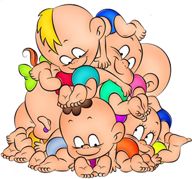 Funny Baby Cartoon Clip Art Images Are On A Transparent - Babies Cartoon (404x369)