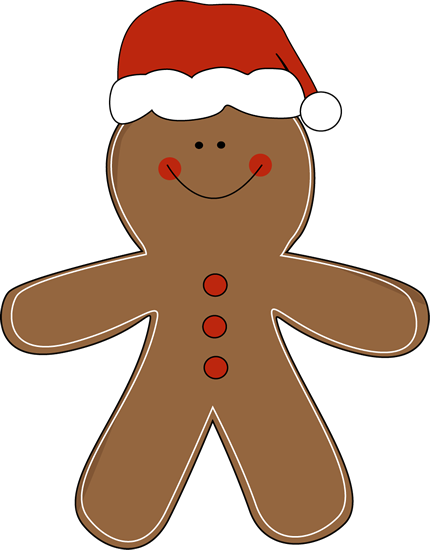 Funny Christmas Hats For Men - Christmas Gingerbread Man Clipart (430x550)