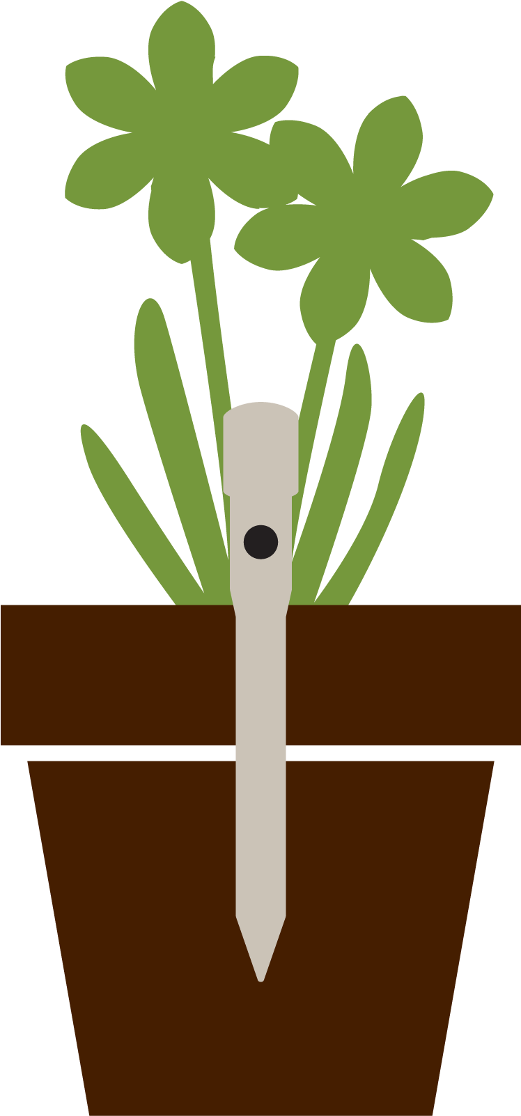 Deep Drip® 8″ Watering Stake - Illustration (900x1719)