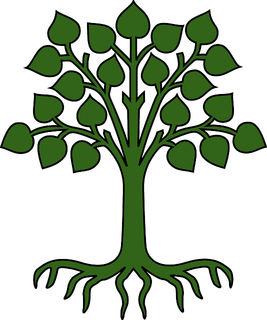 Explore Green Trees, Clip Art, And More - Family Tree Pendant Necklace With Crystal Birthstone (534x640)
