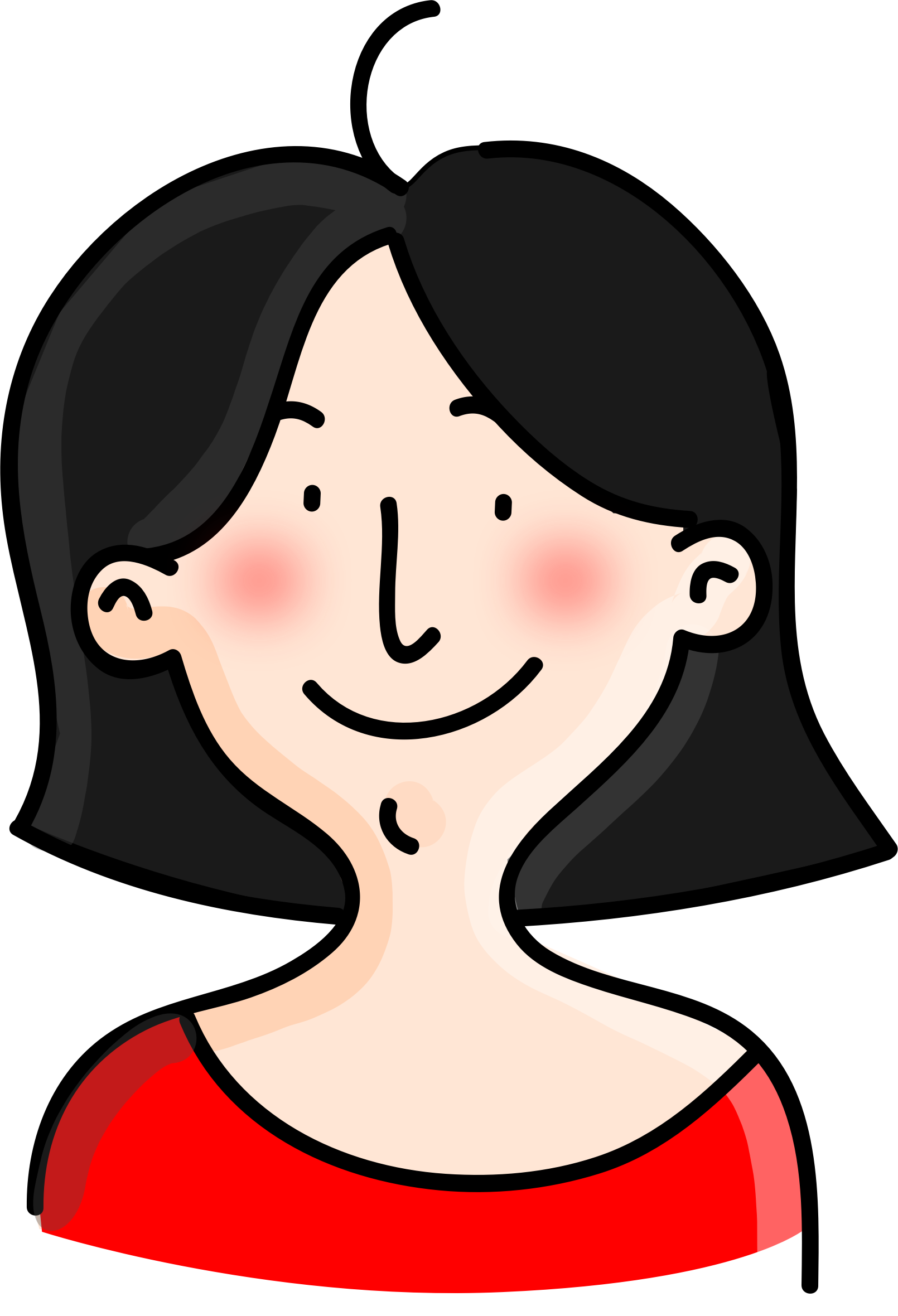Elf Shirt Cliparts 15, - Red Cheeks Clipart (1610x2360)