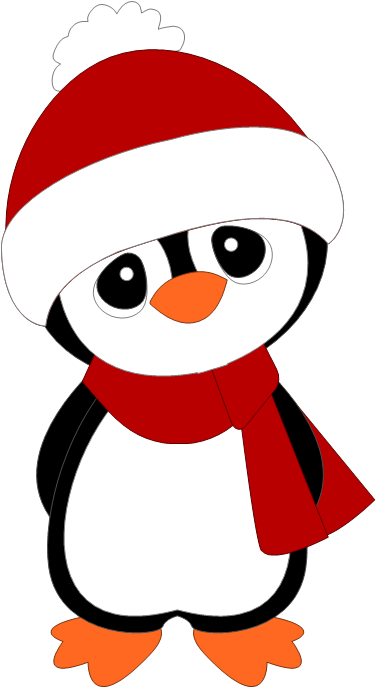 Little Penguin Image - Cute Penguin Cartoon Christmas (396x708)
