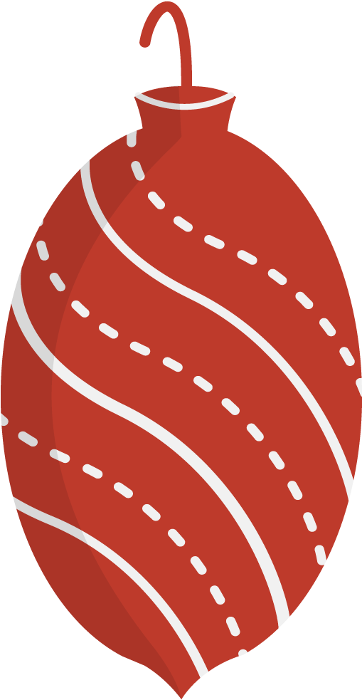 Inspiration Red Christmas Clip Art Medium Size - Clipart Unique Christmas Ornaments (1000x1000)