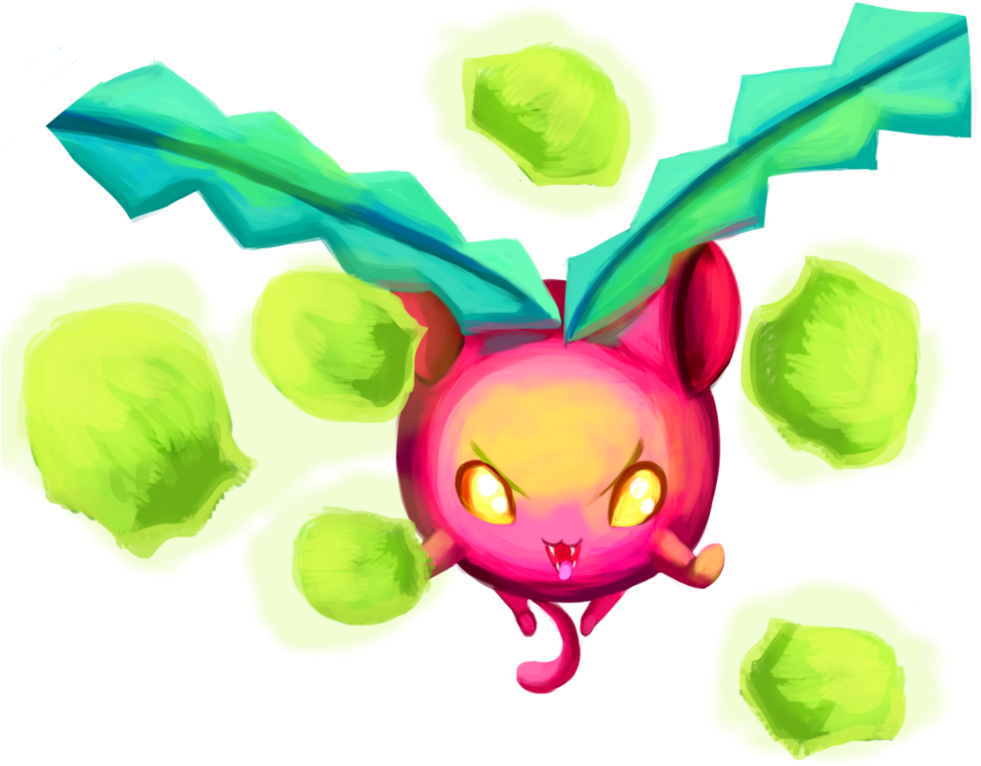 Hoppip Used Cotton Spore By Aclockworkkitten - Game-art-hq (1014x788)