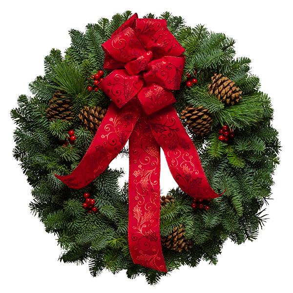 Christmas Classic Wreath From Christmas Forest - Wreath Stock (600x600)