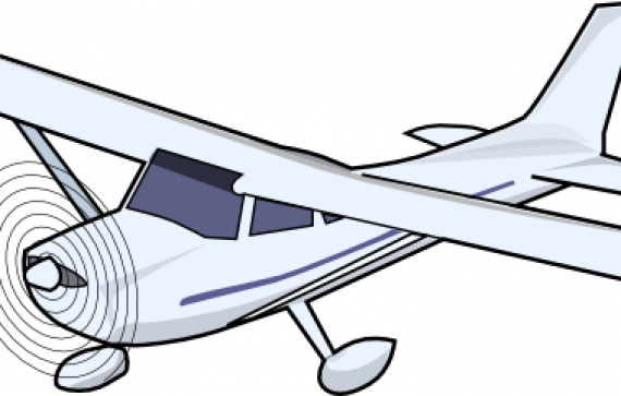 Bush Plane Clip Art - Cessna 152 Clip Art (570x363)