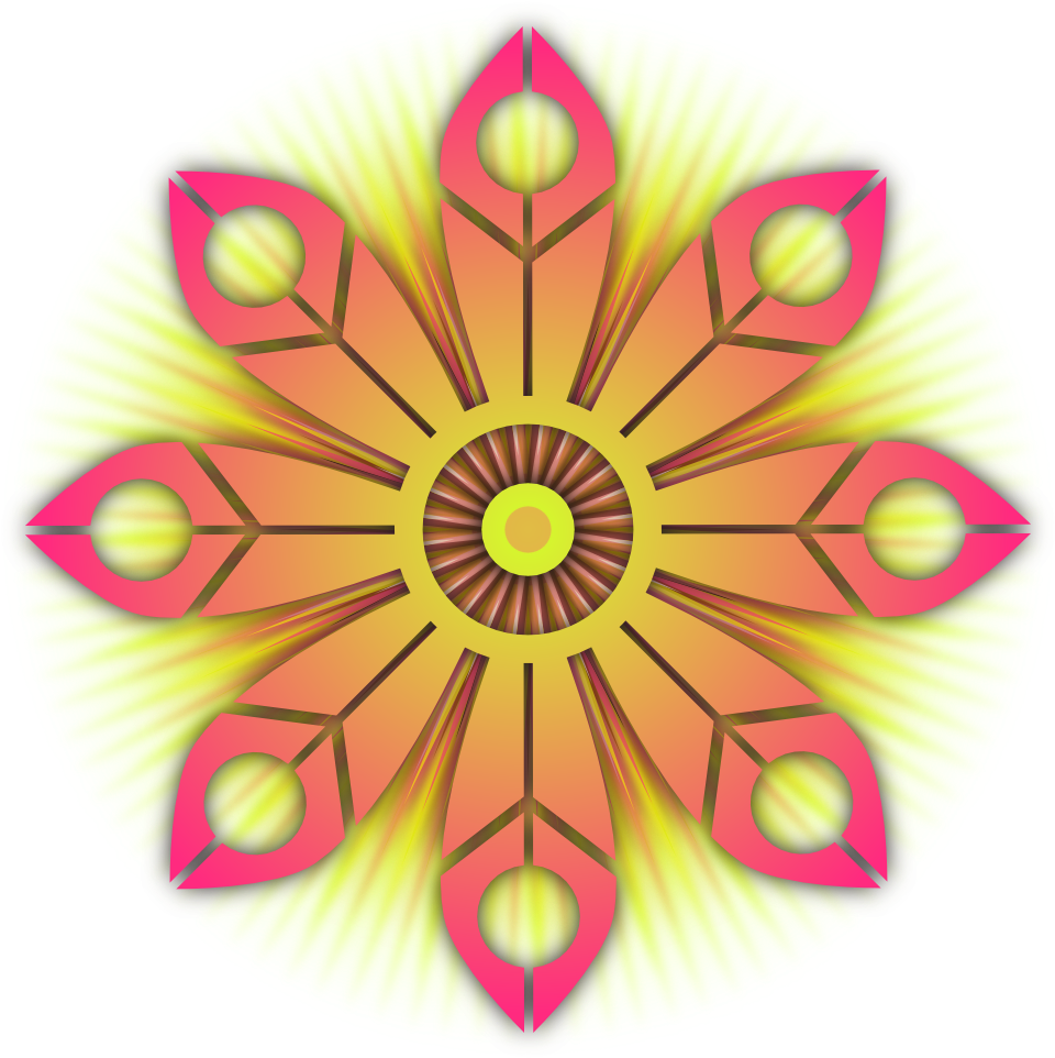 Wrapping Paper Flower Burst Xmas Christmas 999px 932 - Vector Graphics (999x999)